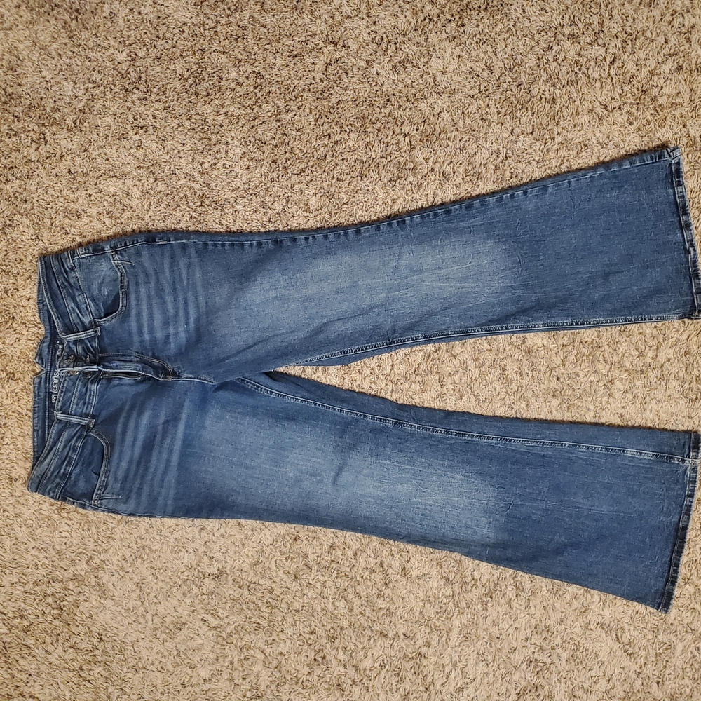 Maurices Blue Flare Wide Leg Jeans